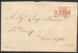 1857 15 Centes Levélen / Mi 3 On Cover 'S.VITO' - Forno - Otros & Sin Clasificación