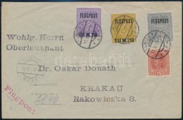 1918 Légi Levél BécsbÅ‘l Krakauba / Airmail Cover From Vienna To Krakau - Otros & Sin Clasificación