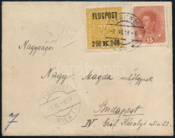 1918 Légi Levél Budapestre / Airmail Cover To Hungary - Autres & Non Classés