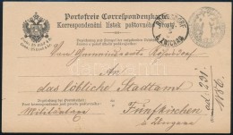 1886 KétnyelvÅ± Portómentes LevelezÅ‘lap Magyarországra / Postcard To Hungary - Otros & Sin Clasificación