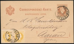 1880 2kr Díjjegyes LevelezÅ‘lap 2 X 2kr Díjkiegészítéssel Svájcba / 2kr... - Autres & Non Classés