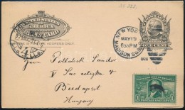 1904 Válaszos LevelezÅ‘lap New Yorkból Budapestre Pollatsek Sándornak Címezve /... - Andere & Zonder Classificatie