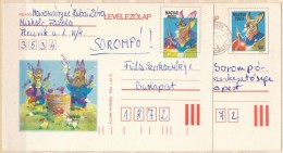 1983 Húsvéti Díjjegyes LevelezÅ‘lap 1 Cm-es Színeltolódással / PS-card... - Autres & Non Classés