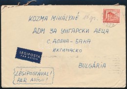 1957 Légi Levél Burgáriába / Airmail Cover To Bulgaria - Autres & Non Classés