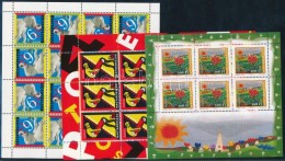 ** 2002-2004 3 Klf Europa CEPT Kisív (17.000) / Mi 4727, 4800, 4861 Mini Sheets - Autres & Non Classés