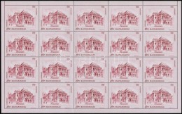 ** 1993 Budapest Nevezetességei Hajtott Teljes ívsor (20.000) / Mi 4270-4272 Folded Complete Sheets - Other & Unclassified