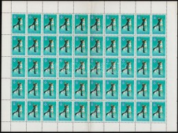 ** 1983 Téli Olimpia 1Ft Hajtott Teljes 50-es ív (100.000) / Mi 3653 Complete Folded Sheet Of 50 - Autres & Non Classés