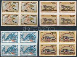 ** 1978 Bélyegnap (51.) Vágott Négyestömbök (56.000) / Mi 3310-3313 Imperforate... - Autres & Non Classés