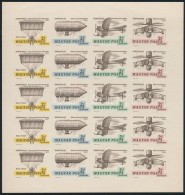 ** 1967 Aerofila (I.) Vágott Teljes ív (18.000) / Mi 2317-2320 Imperforate Sheet - Other & Unclassified