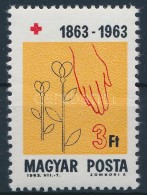 ** 1963 Vöröskereszt 3Ft Ezüst Színnyomat Nélkül / Mi 1950, Colour Silver Omitted - Autres & Non Classés