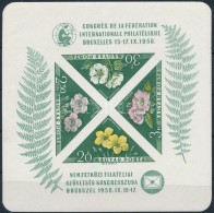 ** 1958 FIP (I.) Vágott Blokk (15.000) / Mi Bl 28 Imperforate Block - Autres & Non Classés