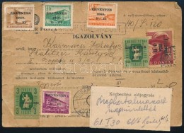 1953 Meghatalmazás Igazolvány 7 Bélyeggel / Postal Authorisation With 7 Stamps - Autres & Non Classés