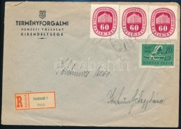 1949 Ajánlott Levél Vegyes Bérmentesítéssel 'KECSKEMÉT' / Registered... - Autres & Non Classés
