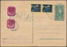 1947 LevelezÅ‘lap Inflációs Bélyegekkel, 80f Portóval / Cover With Invalid Stamps And... - Autres & Non Classés