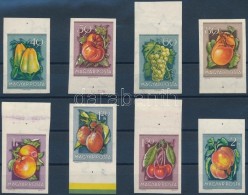 ** 1954 Gyümölcsök ívszéli Vágott Sor (12.000) / Mi 1387-1394 Imperforate... - Otros & Sin Clasificación