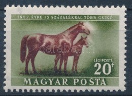 ** 1951 Háziállatok 20f, Balra Tolódott Lovak / Mi 1154 Shifted Horses - Otros & Sin Clasificación