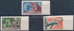 ** 1950 Béke ívszéli Vágott Sor (13.000) / Mi 1139-1141 Imperforate Margin Set - Autres & Non Classés