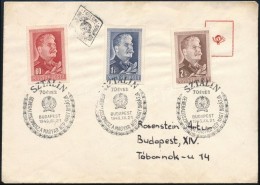 1949 Sztálin Vágott Sor FDC / Mi 1066-1068 Imperforate Set FDC - Otros & Sin Clasificación