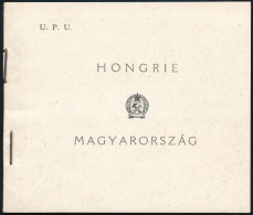 ** 1949 UPU Füzet 6 'C' Sorral, 2 Szélén Vágott (35.000) / Stamp Booklet With 6 X 1056... - Other & Unclassified