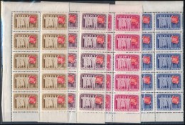 ** 1949 Szakszervezet III. Sor 10-es Tömbökben (30.000) / Mi 1041-1044 Blocks Of 10 - Andere & Zonder Classificatie