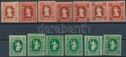 ** 1946 Forint-fillér Vágott Sor (40.000) / Mi 947-959 Imperforate Set - Other & Unclassified