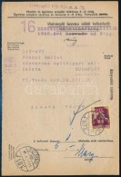 1945 (3. Díjszabás) TávbeszélÅ‘ Díjnyugta 5P... - Other & Unclassified