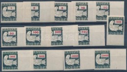 ** 1946 Billiós Vágott ívszéli Sor (30.000) / Mi 919-932 Imperforate Margin Set - Autres & Non Classés