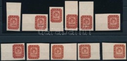 ** 1946 MilpengÅ‘s Vágott ívszéli Sor (20.000) / Mi 905-915 Imperforate Margin Set - Otros & Sin Clasificación