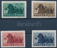 ** 1946 Bélyegjubileum Vágott Sor (30.000) / Mi 893-896 Imperforate Set - Otros & Sin Clasificación