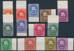 ** 1946 Lovasfutár Vágott ívszéli Sor (20.000) / Mi 880-892 Imperforate Margin Set - Other & Unclassified