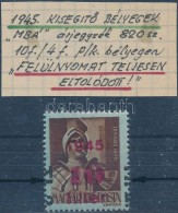 * 1946 BetÅ±s Tl.2./10f/4f Eltolódott Felülnyomással / Mi 866 With Shifted Overprint - Otros & Sin Clasificación