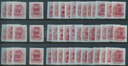 ** 1945 KisegítÅ‘ Portó 3 Teljes Sor / 3 X Mi Postage Due 163-178 - Andere & Zonder Classificatie