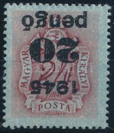 ** 1945 KisegítÅ‘ 20P/24f Fordított Felülnyomással (25.000) / Postage Due Mi 162 With... - Otros & Sin Clasificación