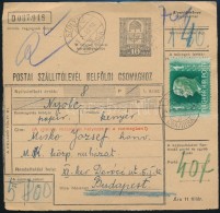 1943 Csomagszállító Szolyváról KétnyelvÅ± Bélyegzéssel/... - Autres & Non Classés