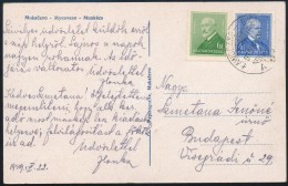 1939 Képeslap LAWOCZNE-BUDAPEST Vasúti Mozgóposta Bélyegzéssel / Postcard With... - Otros & Sin Clasificación