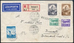 1934 Ajánlott Légi Levél Romániába / Registered Airmail Cover To Romania - Otros & Sin Clasificación