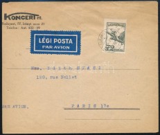 1931 Légi Levél 72f Bérmentesítéssel Párizsba / Airmail Cover To Paris - Otros & Sin Clasificación
