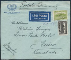 1930 Légi Levél 96f Bérmentesítéssel Egyiptomba / Airmail Cover To Egypt - Otros & Sin Clasificación