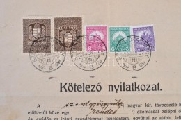 1928 KötelezÅ‘ Nyilatkozat TávbeszélÅ‘ ElÅ‘fizetésrÅ‘l 6f + 8f + 16f... - Other & Unclassified