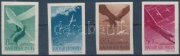 ** 1943 RepülÅ‘ Alap (IV.) Vágott Sor (45.000) / Mi 731-734 Imperforate Set - Autres & Non Classés