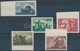 ** 1941 Katona Vágott Sor (50.000) / Mi 682-686 Imperforate Set - Otros & Sin Clasificación