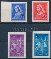 ** 1932 Szent Erzsébet Vágott Sor (20.000) / Mi 480-483 Imperforate Set - Autres & Non Classés