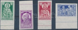 ** 1930 Szent Imre Vágott ívszéli Sor (30.000) / Mi 463-466 Imperforate Margin Set - Other & Unclassified