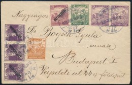 1920 Helyi Levél 8 Bélyeges Bérmentesítéssel / Local Cover With 8 Stamps... - Autres & Non Classés