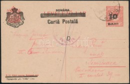 Kolozsvár 1920 10Bani Felülnyomású Díjjegyes LevelezÅ‘lap Cenzúrázva... - Autres & Non Classés