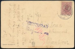 1919 Cenzúrázott Képeslap NagyenyedrÅ‘l Marosújvárra / Censored Postcard - Autres & Non Classés