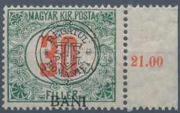 ** Kolozsvár 1919 Portó 30f / Mi P 10 I. Signed: Bodor (sérült Gumi / Gum Disturbance) - Autres & Non Classés