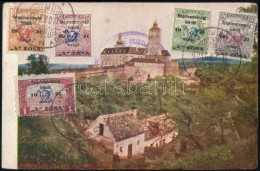 Nyugat-Magyarország 1921 5f, 10f, 50f, 60f, 1K Képeslapon   / Mi 11-12, 16-17, 18 On Postcard 'NAGY... - Autres & Non Classés
