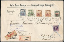 1919 Expressz Ajánlott Levél 5 Baranya és Egy érvénytelenített... - Other & Unclassified