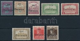 ** Baranya I. 1919 8 Klf Bélyeg Antikva Számokkal (19.200) / 8 Different Stamps With Antiqua Numbers.... - Andere & Zonder Classificatie